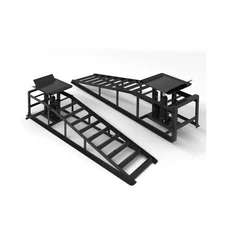 2 PCS Hydraulic Car Ramp, 11065LBS 5T Heavy Duty Car Ramps with Hydraulic Jac...