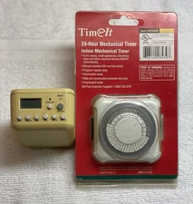 2 Indoor Mechanical Timer For Outlet 24 Hour And 7 Day Programmable