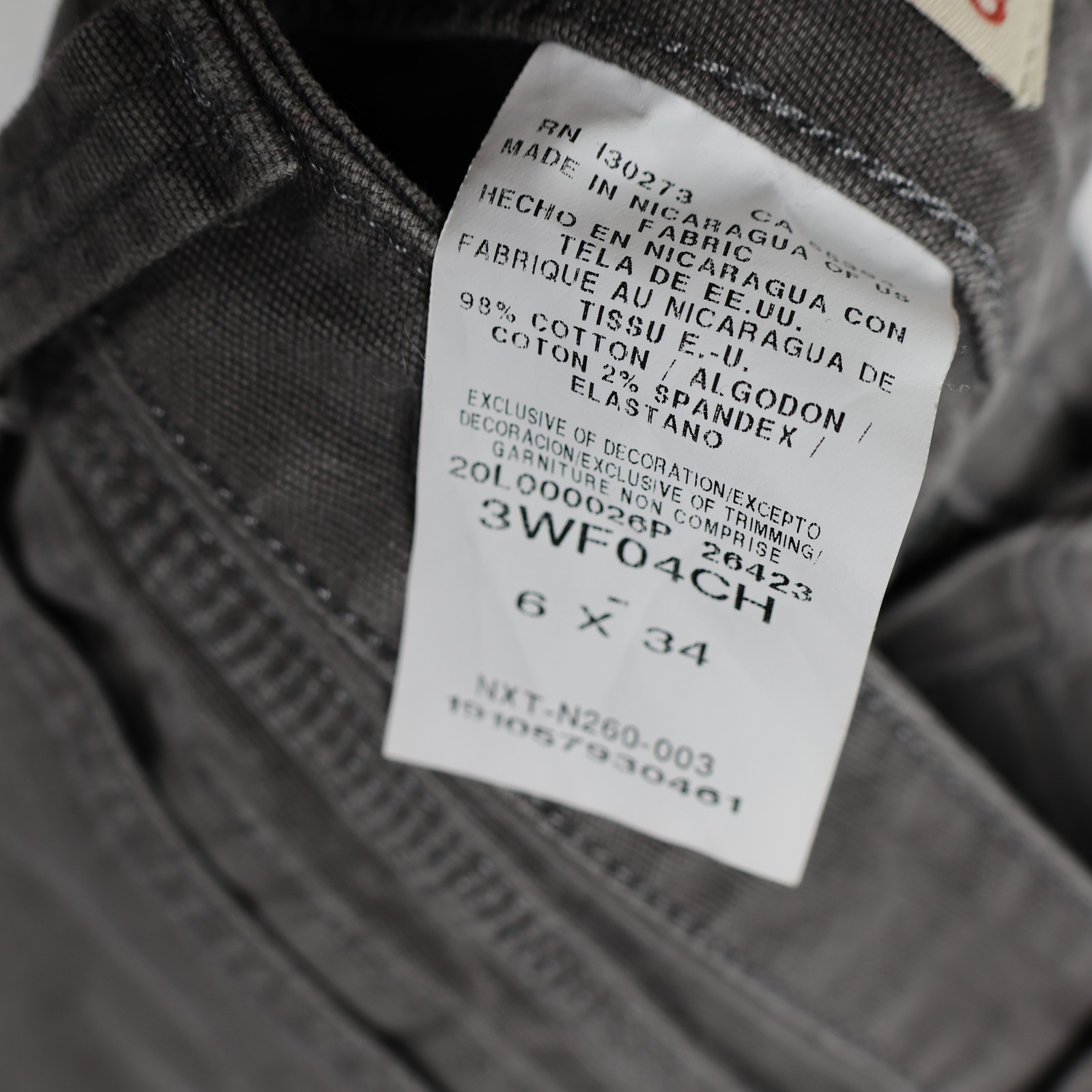 Wrangler Riggs Workwear Pants Mens 6x34 Gray Utility Strong Canvas Work Durable image 10