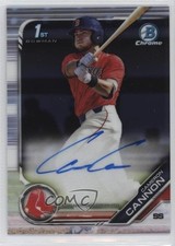 2019 Bowman Draft Chrome Draft Pick Auto Cameron Cannon #CDA-CCA Auto 0e3u