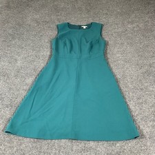 Halogen Dress Women 6 Green Zip Up Sleeveless Fit And Flare Lined Formal Wedding