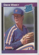 1989 Donruss Rated Rookie David West (*Denotes* on Back) #41 0b4
