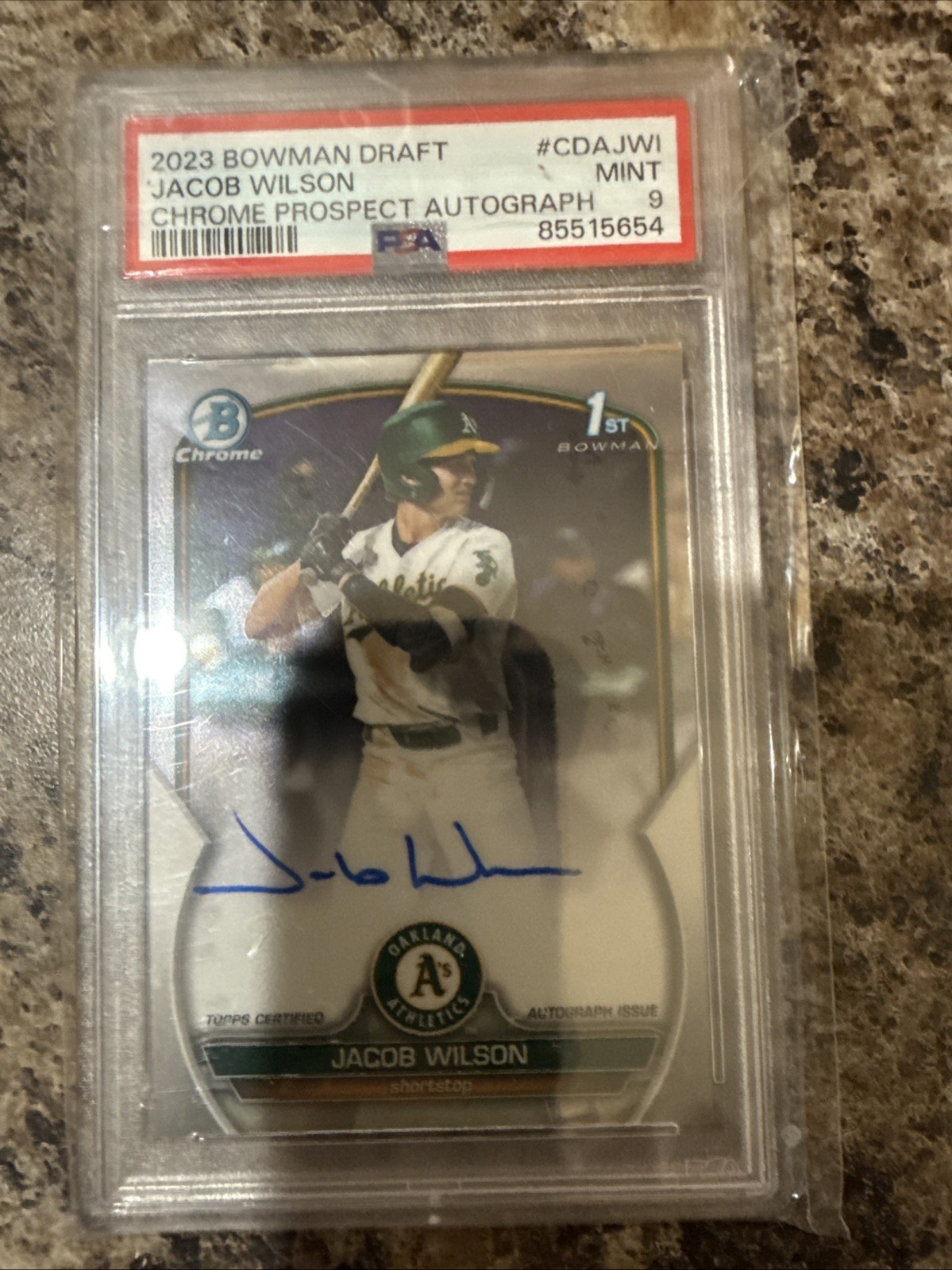 2023 Bowman Draft - Chrome Prospect Autographs Jacob Wilson #CDA-JWI (AU, RC)