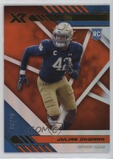 2020 Panini XR Rookie Orange Auto 45/49 Julian Okwara #197 Auto 0q3