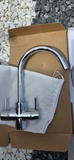 BLANCO CAMIA Twin Lever Kitchen Mixer Tap Chrome 525334 Brand New Boxed