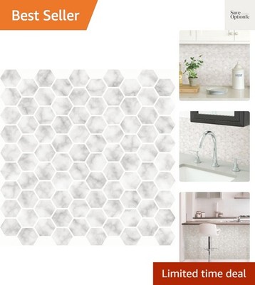 Transformative Hexagon Peel & Stick Backsplash Tiles - Moisture Resistant