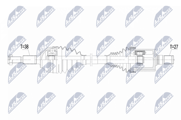 NTY NPW-FR-207 Antriebswelle Vorne Links FüR Ford USA-image