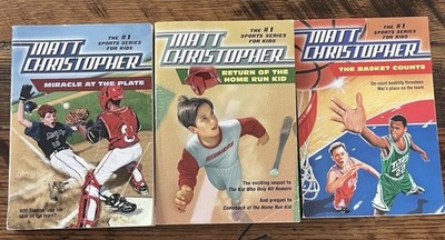Lot of 3 Matt Christopher Sports Books by Brown Little
