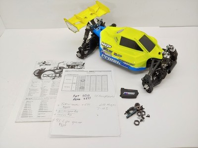Mugen Seiki MBX7R-Eco 1/8 4wd Buggy Roller Slider Chassis w/ Custom Body
