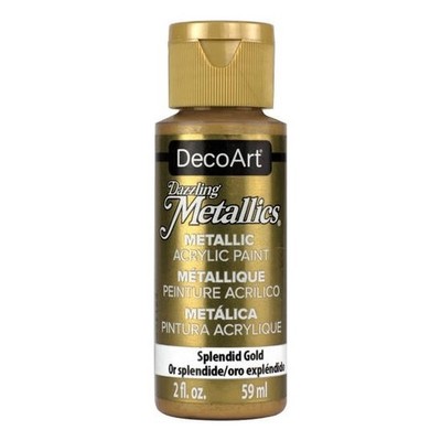 DECOART Dazzling Metallics Acrylic Paint, Acrylfarbe - Splendid Gold 59 ml