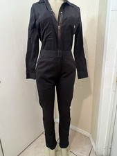 Dickies Women s Jumpsuit Black Color Coveralls Size XS Long Sleeve Zip Up NWOT