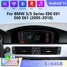 8.9" Android 14 Autoradio Für BMW 3/5er E90 E91 E60 E61 CCC 64GB WiFi Carplay