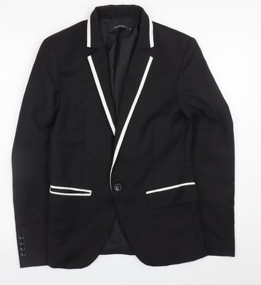 Bikermantel Herren UK Größe 38 Paul Smith schwarz