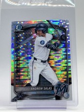 ANDREW SALAS 2025 BOWMAN CHROME PULSAR REFRACTOR /399 1ST ROOKIE #BCP-156 Q6642