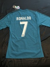 Camiseta Ronaldo 2017/2018 Real Madrid Manga Larga Versión Jugador Talla Grande Nueva