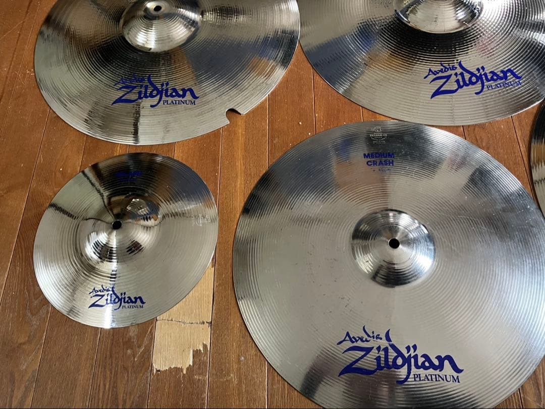 Zildjian Platinum Cymbal 9pc Set Blue Logo Vintage Rare With