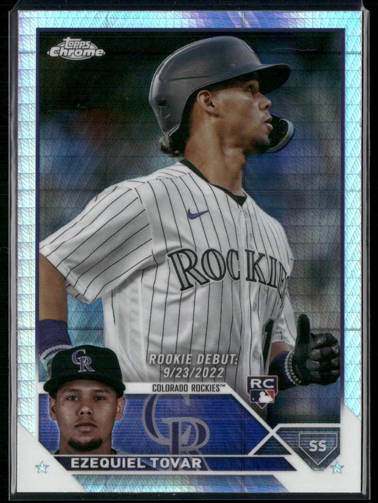 2023 Topps Chrome Update #USC91 Ezequiel Tovar Prism