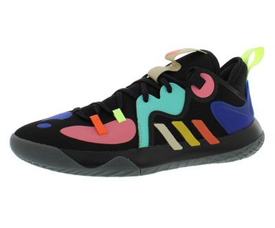 Adidas Harden Stepback 2 Mens Shoes Size 14, Color: Core Black/Yellow/Acid Mint