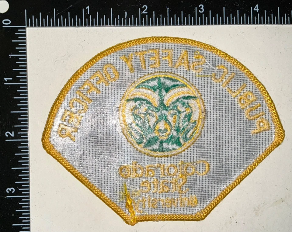 Parche Oficial de Seguridad Pública de la Universidad Estatal Colorado CO Departamento de Policía Foto 2 de 2