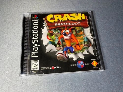 Mint Case - Crash Bandicoot PlayStation PS1 Black Label Complete