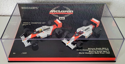 MINICHAMPS  1:43  McLAREN WM DOPPEL SET  SENNA 1988 / PROST 1989  WORLD CHAMPION