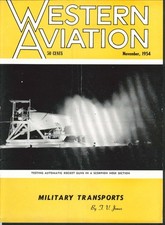 WESTERN AVIATION Military Transports Air Safety 11 1954