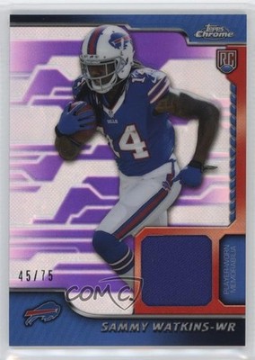 2014 Topps Chrome Rookie Relics Purple Refractor 45/75 Sammy Watkins RC 1q7k