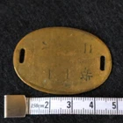 New ListingOriginal WW2 Japanese Military Army infantry Soldier's DOG TAG Brass Tag Japan
