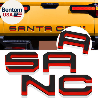 Tailgate Insert Letters Compatible for 2022 2023 2024 2025 Santa Cruz 4D Raised