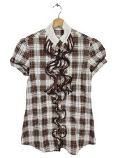 AGLINI Camicia a maniche corte Donna Camicia elegante Taglia IT 40 stile casual