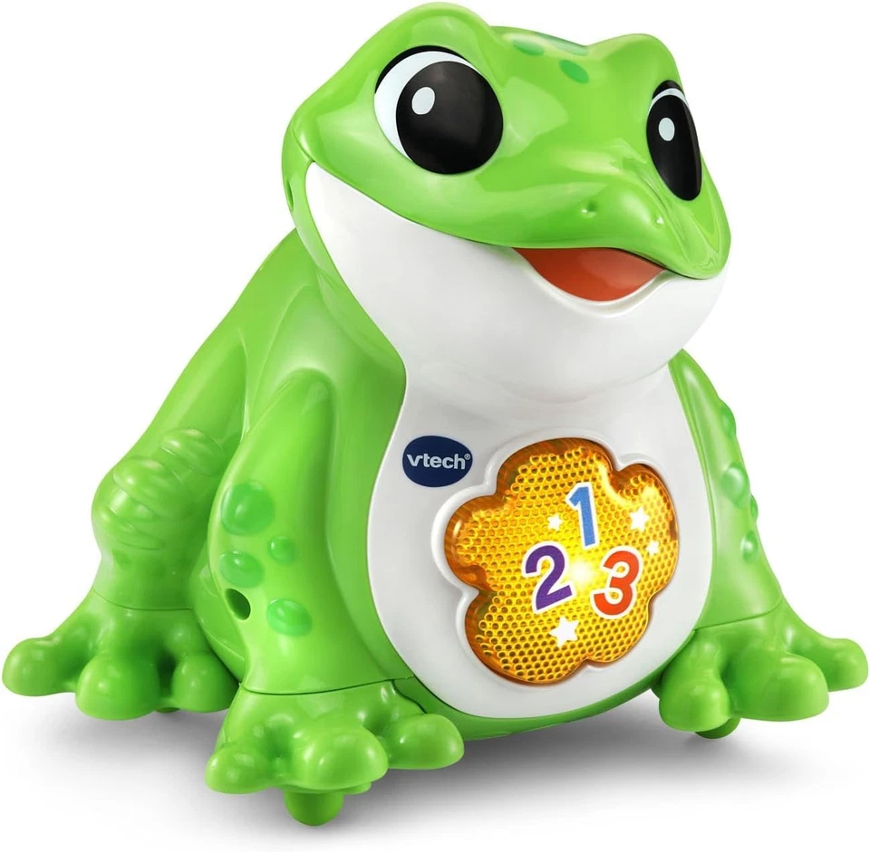 Juguete de aprendizaje VTech Bounce and Laugh Frog para niños pequeños  Foto 3 de 4