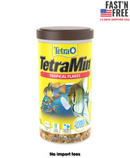 Tetra TetraMin Tropical Flakes Nutritionally Balanced Fish Food, 7.06 oz.