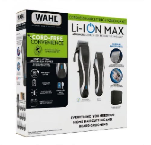 Wahl Li-ION Max Cordless Haircutting Kit Clippers Trimmer Scissors Case