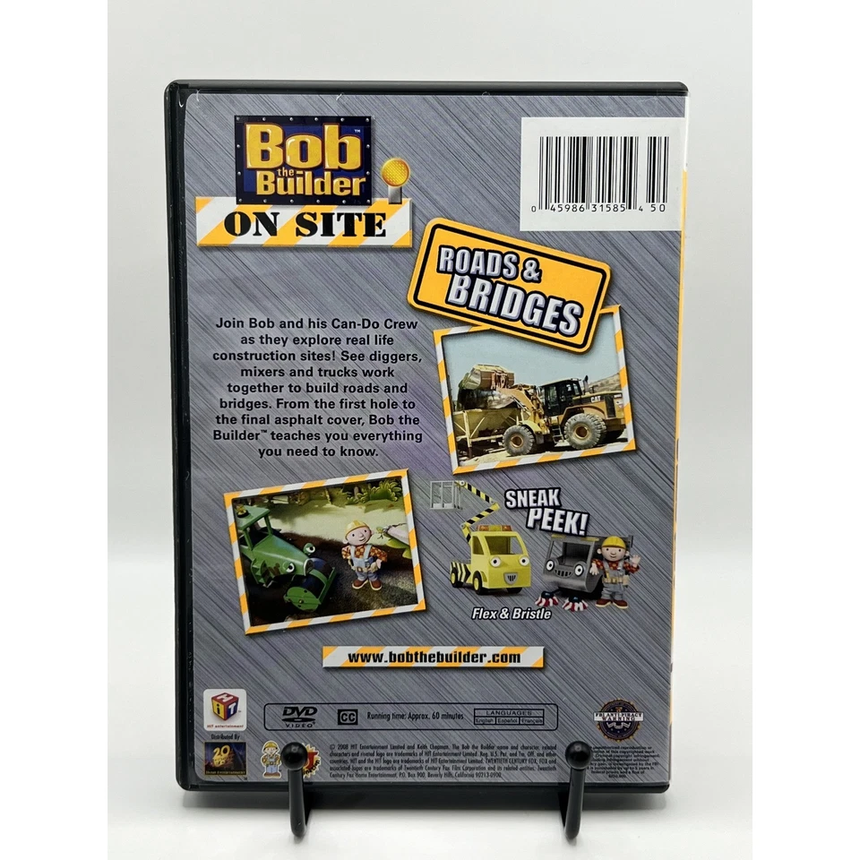 Bob the Builder On Site Roads and Bridges DVD Children Educational Kids Learning Foto 3 de 3