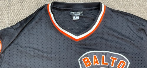 Ebbets Field Flannels Baltimore Black Sox V-Neck Baseball Jersey Size Larg - Picture 5 of 9