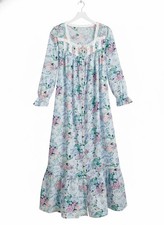 EW Vintage Floral Cotton Lawn Robe Multi-Floral Reg/Plus Sleepwear