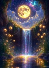 Diamond Art Painting Kits for Adults - Full Drill Diamond Dots Paintings Moon