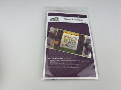 Pine Mountain Designs October Expressions Counted Cross Stitch Kit Sampler 3S