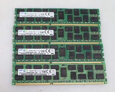 Lot 4x 16GB (64GB) Samsung M393B2G70DB0-CMA PC3-14900R RDIMM Server Memory