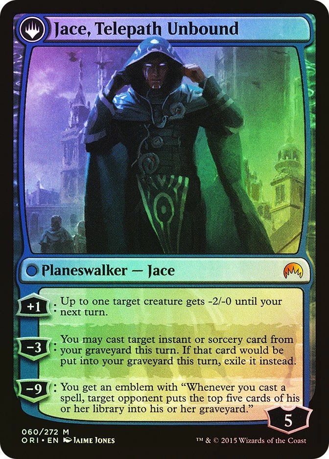 MTG FOIL Jace, Vryn's Prodigy  Jace Telepath Unbound  - Magic Origins #60 - Image 2 of 2