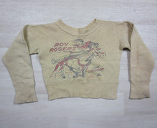 Vintage 1950s Roy Rogers Trigger Norwich Sweatshirt Youth Toddler Athletic