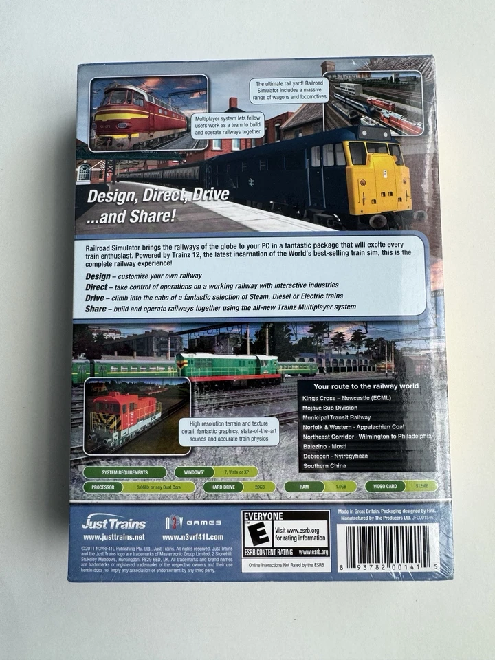 SEALED CIB Railroad Simulator Trainz 12 PC Game 2011 - Image 2 of 4