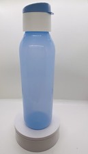 Botella de agua Tupperware Eco Twist abatible 1L azul invierno...NUEVA