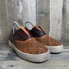 Womens Spring Step L'Artiste Belia Brown Leather Casual Slip On Sneakers Size 39