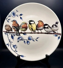 Heinen Delfts Blauw Forest Birds Ceramic Wall Plate