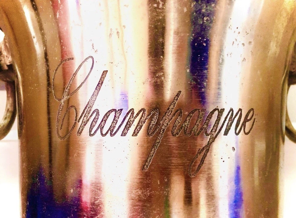 Cubo de hielo champán plateado aluminio Acción de Gracias Navidad compromiso boda Foto 4 de 4