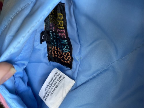 VINTAGE Brite N Sassy | Kids Girls Reversible SKI Jacket Coat Vest Pink Medium - Picture 9 of 13