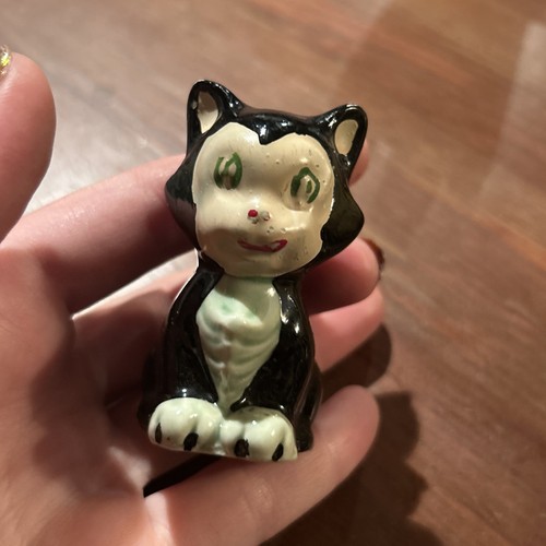 ANTIQUE VINTAGE 1940 WALT DISNEY FIGARO THE CAT BISQUE FIGURINE MADE IN JAPAN