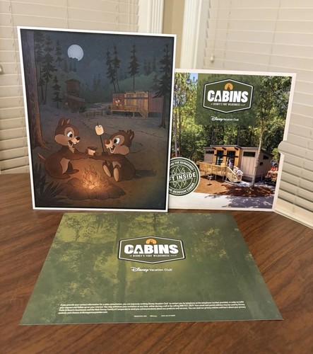Disney World Fort Wilderness Cabins Exclusive Chip & Dale 10”x8” Print Bret Iwan