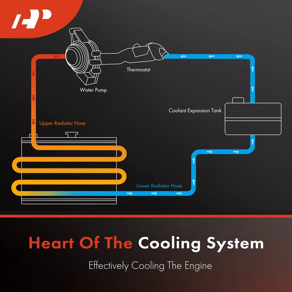 A-Premium Radiator Hose for Volvo C70 2006-2013 C30 V50 2005-2011 L5 2.5L 2.4L - Image 2 of 4